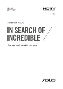 Instrukcja Asus N552 VivoBook Pro 15 Komputer przenośny