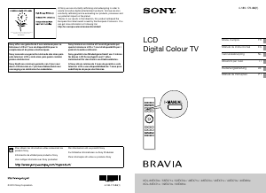 Mode d’emploi Sony Bravia KDL-40EX706 Téléviseur LCD