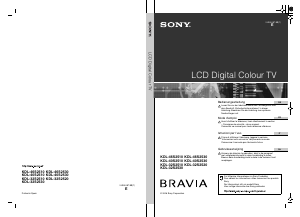 Mode d’emploi Sony Bravia KDL-40S2510 Téléviseur LCD