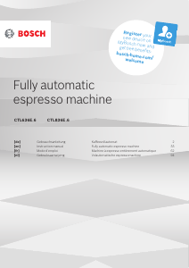 Manual Bosch CTL636EB6 Coffee Machine