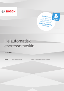 Bruksanvisning Bosch CTL636ES1 Kaffemaskin