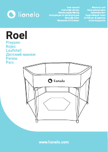 Руководство Lionelo Roel Детский манеж