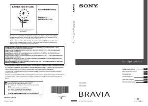 Manual Sony Bravia KDL-40WE5 Televisor LCD