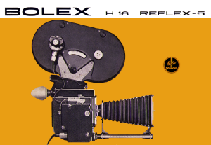 Handleiding Bolex H16 Reflex-5 Camcorder