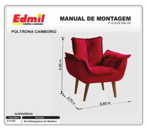 Manual Edmil Camboriu Poltrona
