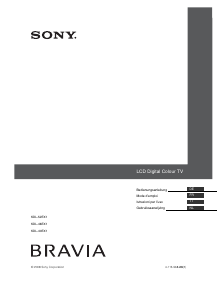 Mode d’emploi Sony Bravia KDL-46EX1 Téléviseur LCD