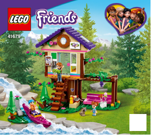 Manual Lego set 41679 Friends Casa da Floresta