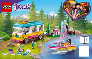 Bedienungsanleitung Lego set 41681 Friends Wohnmobil- und Segelbootausflug
