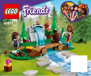 Manual de uso Lego set 41677 Friends Bosque - Cascada