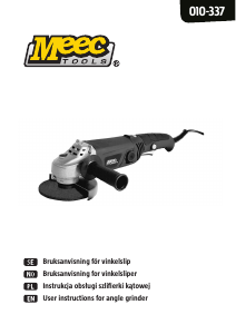Bruksanvisning Meec Tools 010-337 Vinkelsliper