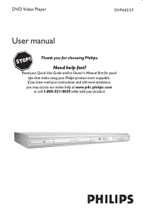 Manual Philips DVP642K DVD Player