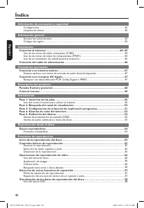 Manual de uso Philips DVP3124 Reproductor DVD