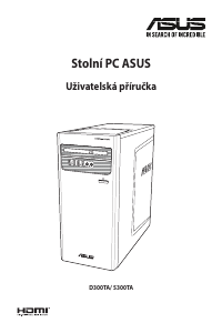Manuál Asus S300TA Stolní počítač