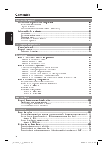 Manual de uso Philips DVDR3455H Reproductor DVD