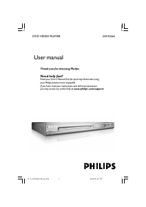 Handleiding Philips DVP3026K DVD speler