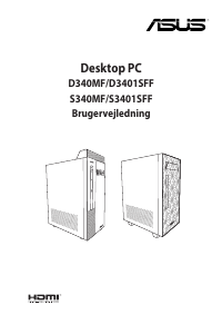 Brugsanvisning Asus S340MF Stationær computer