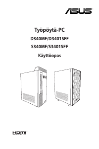 Käyttöohje Asus S340MF Pöytätietokone