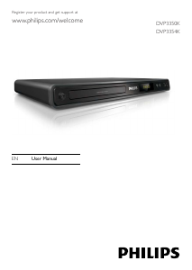 Manual Philips DVP3354K DVD Player