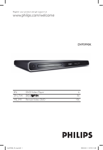 Handleiding Philips DVP5990K DVD speler