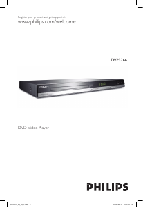 Manual Philips DVP3266X DVD Player