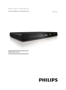 Manual de uso Philips DVP3320X Reproductor DVD