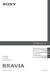 Handleiding Sony Bravia KDL-46Z5500 LCD televisie