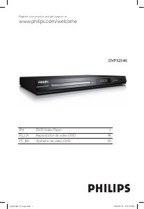 Manual Philips DVP3254KMX DVD Player