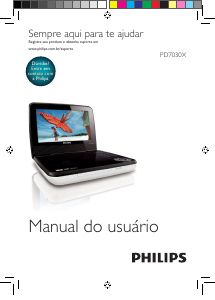 Manual Philips PD7030X Leitor de DVD