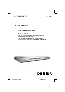 Manual Philips DVP3028 DVD Player