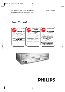 Manual de uso Philips DVP3345V Reproductor DVD-Vídeo