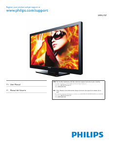 Manual de uso Philips 39PFL1707 Televisor de LED