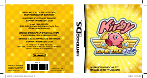 Mode d’emploi Nintendo DS Kirby Super Star Ultra