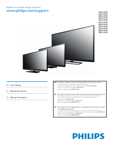 Manual de uso Philips 40PFL4609 Televisor de LED
