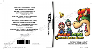 Mode d’emploi Nintendo DS Mario and Luigi - Bowsers Inside Story