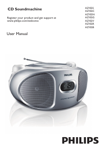 Manual Philips AZ102G Stereo-set
