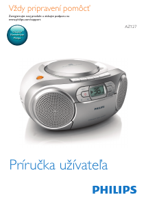 Návod Philips AZ137 Stereo súprava