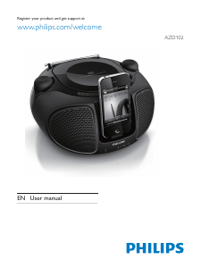 Manual Philips AZD102W Stereo-set
