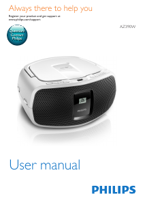 Manual Philips AZ390W Stereo-set