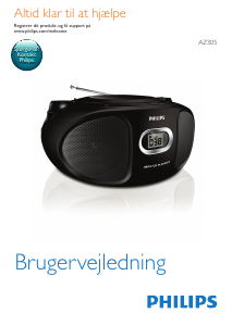 Brugsanvisning Philips AZ305W Stereo sæt