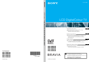 Handleiding Sony Bravia KDL-S32A11E LCD televisie