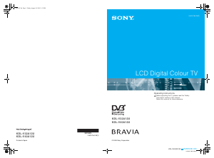 Manual Sony Bravia KDL-V32A12U LCD Television