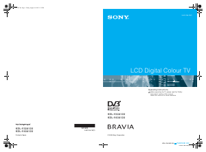 Handleiding Sony Bravia KDL-V32A12U LCD televisie