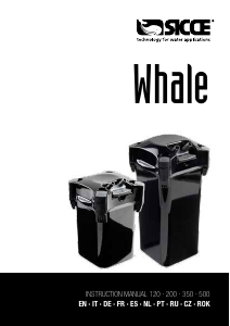 Manual Sicce Whale 500 Filtro aquário
