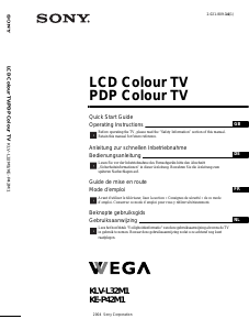 Bedienungsanleitung Sony Bravia KLV-L32M1 LCD fernseher