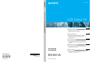 Manual Sony Bravia KLV-V40A10E Televisor LCD