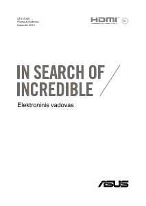 Vadovas Asus UX310UA ZenBook Nešiojamasis kompiuteris