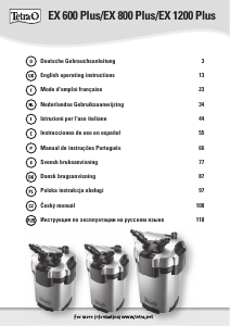 Manual Tetra EX 800 Plus Aquarium Filter
