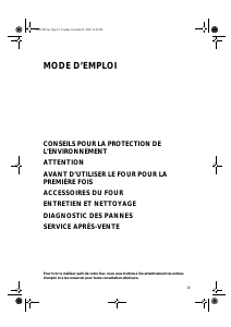 Mode d’emploi Whirlpool AKZ 416/07 IX Four