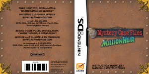 Mode d’emploi Nintendo DS Mystery Case Files - MillionHeir