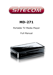 Bruksanvisning Sitecom MD-271 Mediaspelare